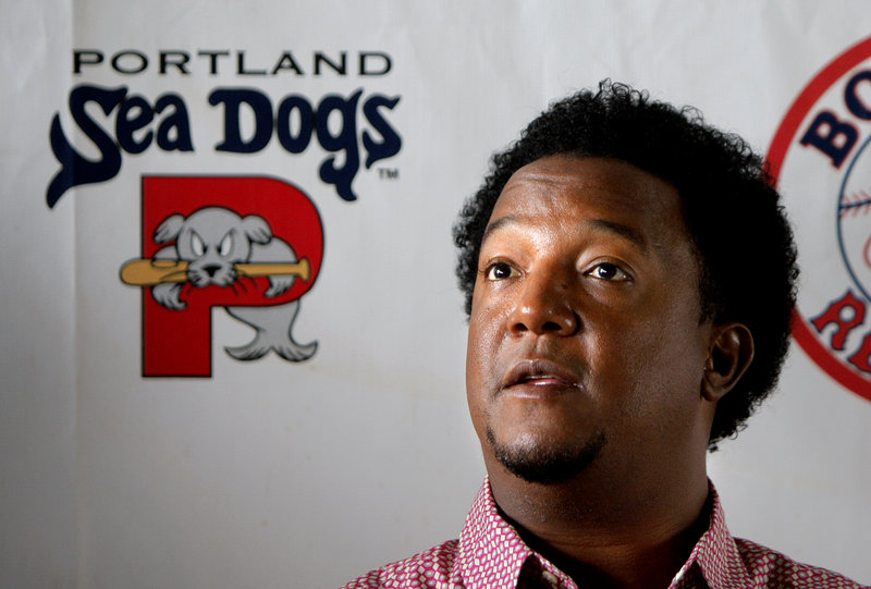 Pedro Martinez, a special assistant to Red Sox GM Ben Cherington, visited Hadlock Field Wednesday night, and got to see Anthony Ranaudo’s pitching gem.