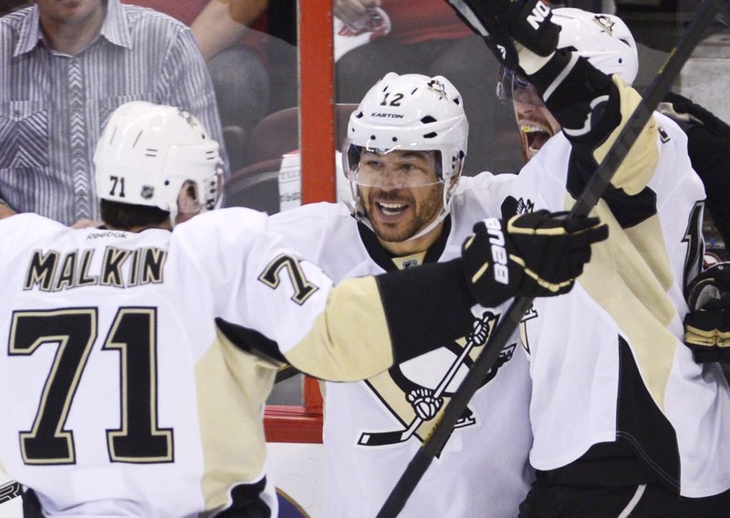 Jarome Iginla has fit in nicely since joining the Penguins late in the season, thriving in the playoffs on a line with Evgeni Malkin and James Neal.