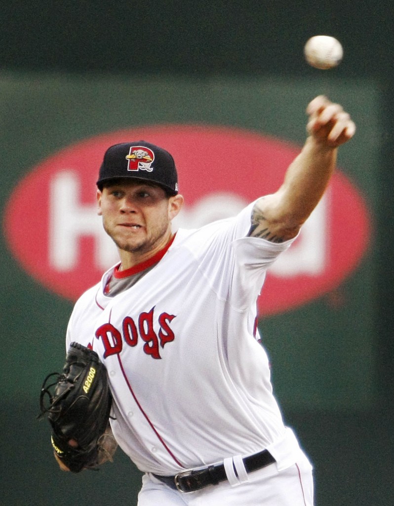 Drake Britton, just named the Eastern League’s Pitcher of the Week, threw a second straight shutout – a 2-0 win over the SeaWolves Tuesday. He’s given up just one earned run in his last 25 innings, and is likely bound for Pawtucket soon.