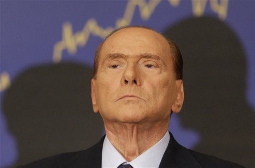 Former Italian Premier Silvio Berlusconi is shown in a Sept. 27, 2012, photo.