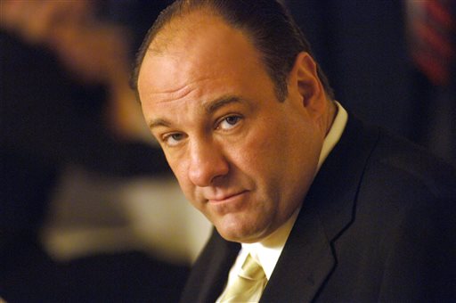 An undated photo released by HBO of actor James Gandolfini in his role as Tony Soprano, head of the New Jersey crime family portrayed in "The Sopranos." Gandolfini died June 19 in Italy. He was 51.