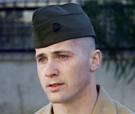 Marine Sgt. Lawrence Hutchins III, of Plymouth, Mass., is shown at Camp Pendleton Marine Corps Base, Calif., in Dec. 2006 photo.