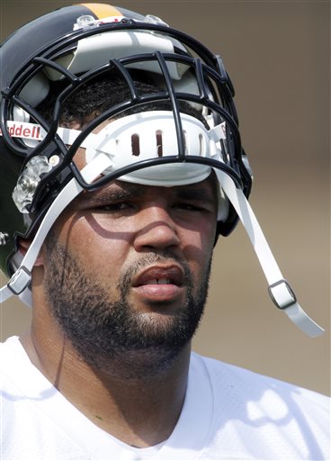Pittsburgh Steelers tackle Mike Adams has been hospitalized after being stabbed in an apparent carjacking attempt.
