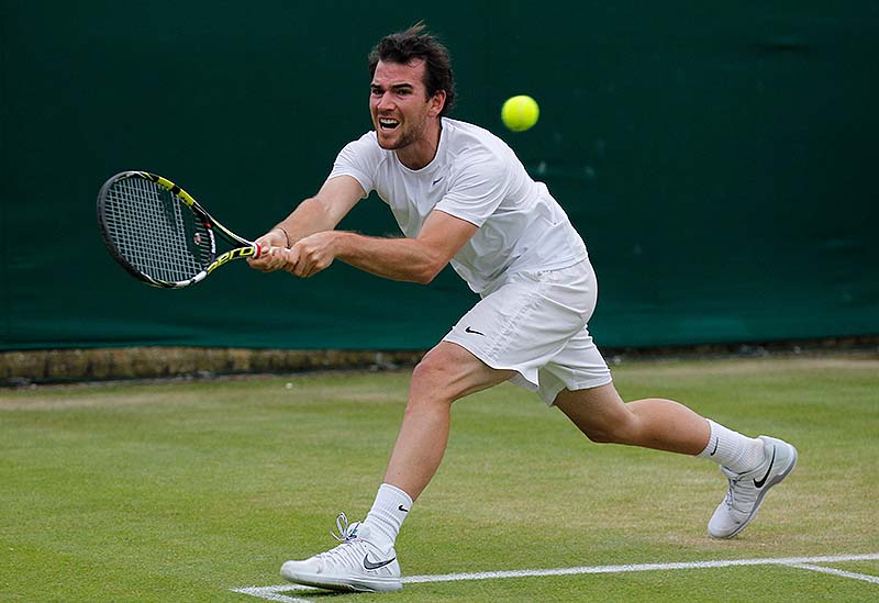 Adrian Mannarino of France has reached the fourth round of Wimbledon; he's never played in the quarterfinals of a Grand Slam tournament.