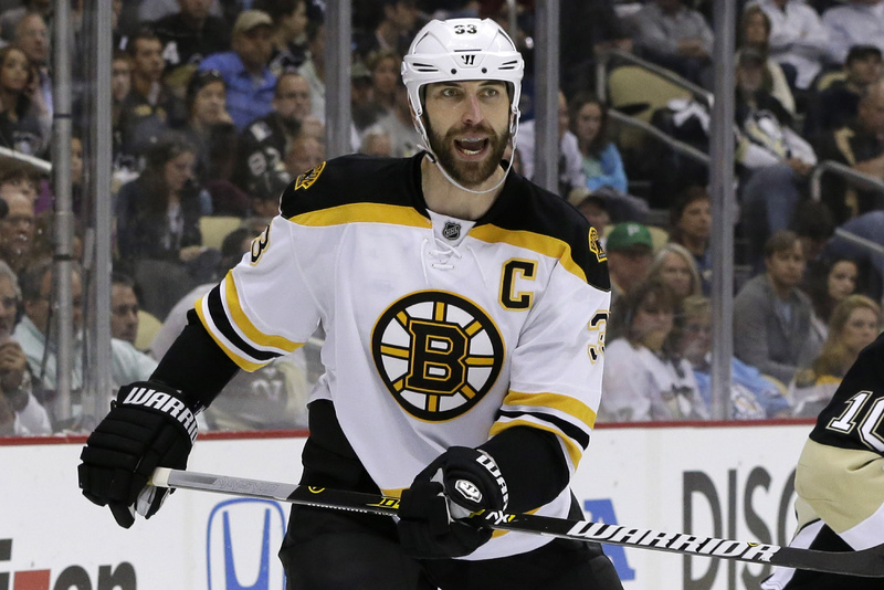The captain: Zdeno Chara leads Boston defensemen with 11 points in the playoffs.