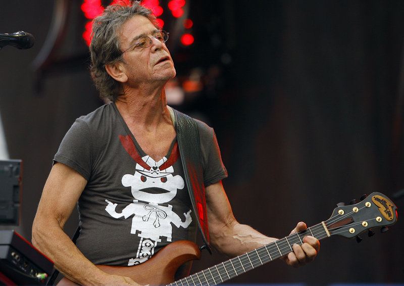 Lou Reed, founder of The Velvet Underground, performs at the 2009 Lollapalooza music festival in Chicago.