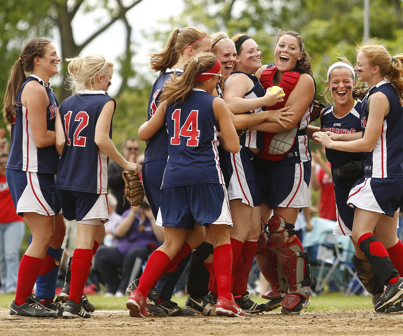 Gray-New Gloucester kept getting better and better as the softball season went on, and Saturday the Patriots reached the Western Class B final by upsetting Cape Elizabeth, 2-1.