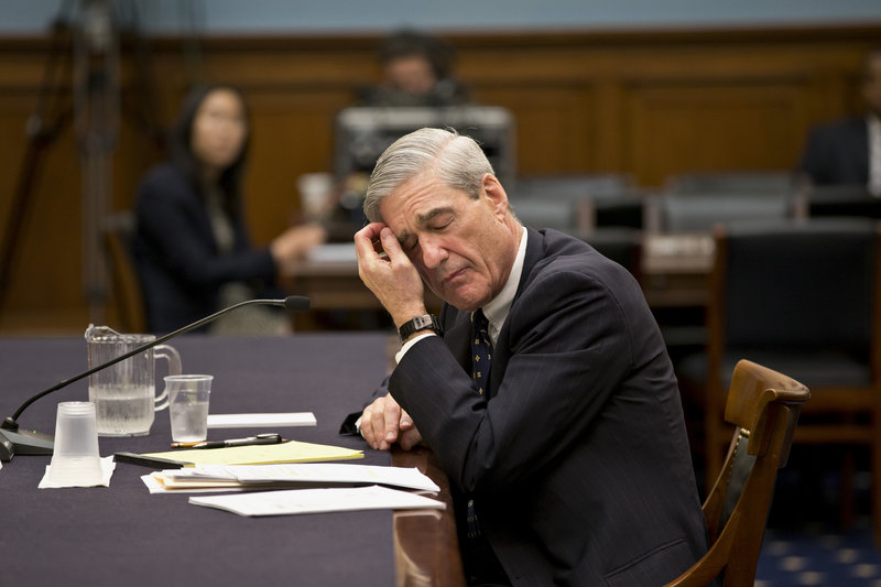 FBI Director Robert Mueller pauses Thursday during an exchange with Rep. Louie Gohmert, R-Texas, over the suspects in the Boston Marathon bombings.