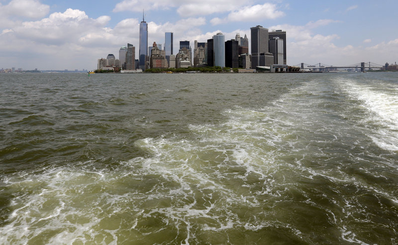 Giant removable floodwalls would be erected around lower Manhattan, and levees, gates and other defenses could be built elsewhere around the city under a plan proposed by Mayor Michael Bloomberg to protect New York from storms.