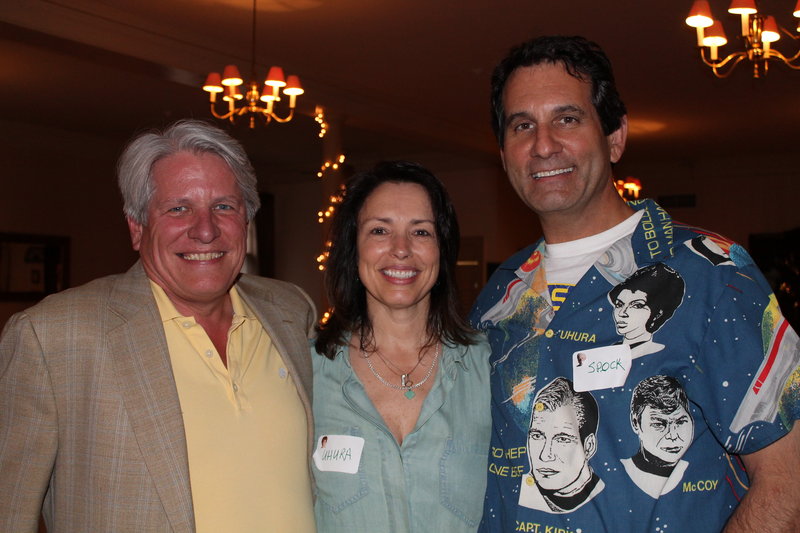 Sam Surprise, owner of Surprise Advertising in Portland, with Pam and Alex Kemp, partners at Kemp Goldberg, also in Portland, at the Ad Club of Maine’s end-of-year celebration at The Portland Club.