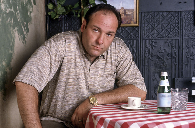 Actor James Gandolfini is best known for his role as Tony Soprano in the series "The Sopranos."