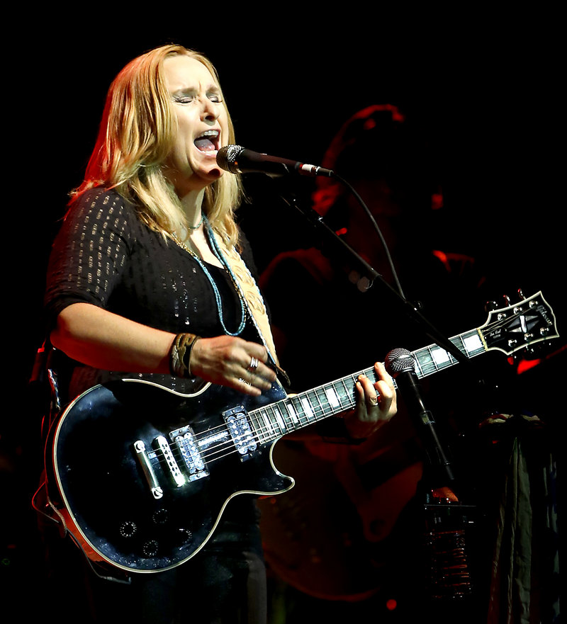 Melissa Etheridge performs Saturday night at the State Theatre in Portland, where she offered two hours of songs.
