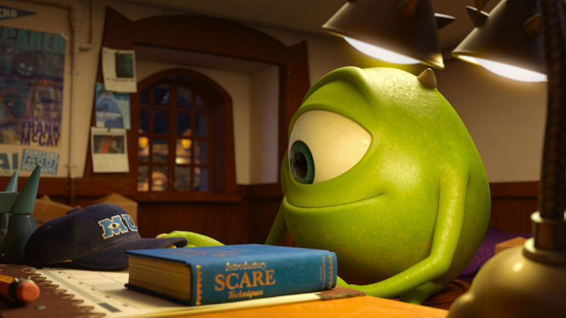 “Mike,” voiced by Billy Crystal, appears in a scene from the weekend’s box office fave, “Monsters University.”