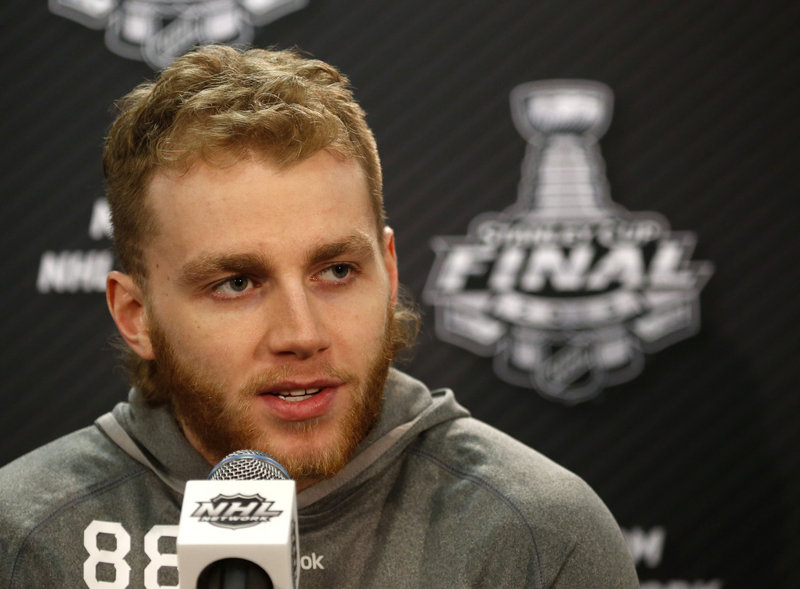 Chicago’s Patrick Kane has seven goals in his last seven games in these playoffs, including two winners.