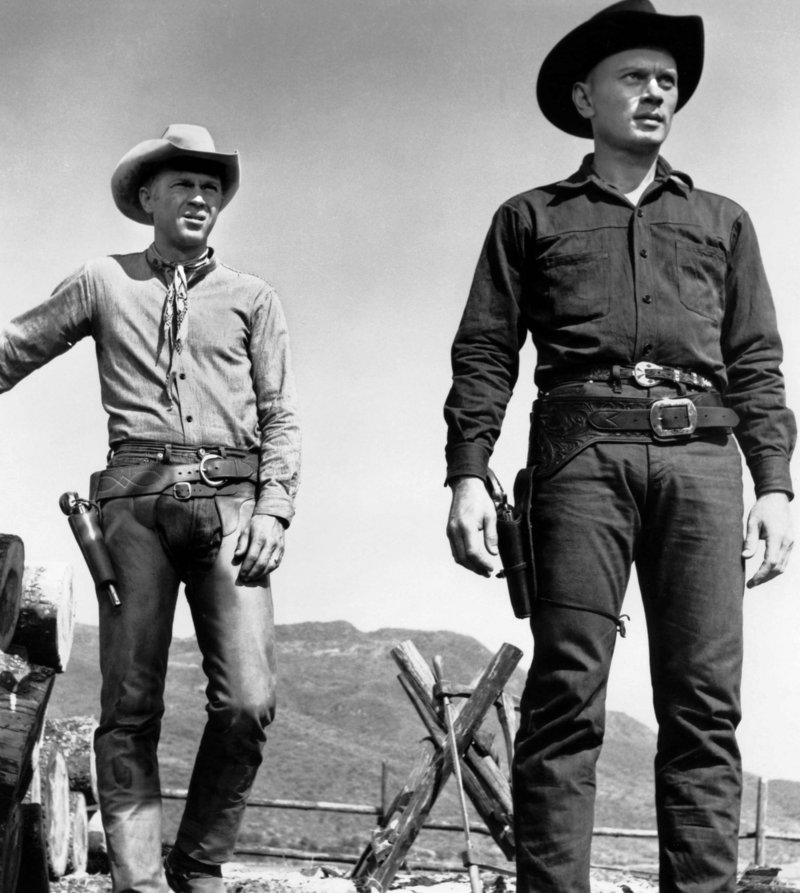 Steve McQueen and Yul Brynner in “The Magnificent Seven”