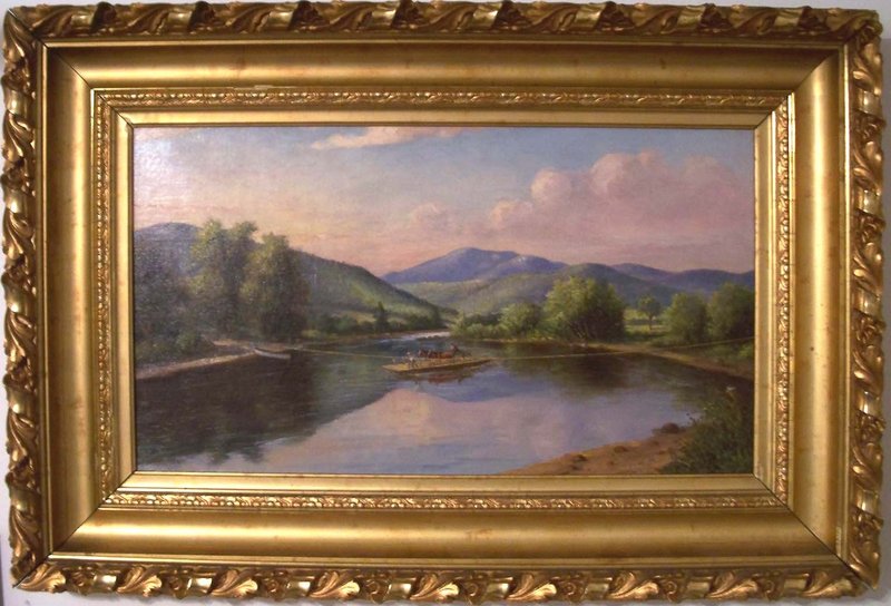 “Kendall’s Ferry on the Androscoggin, Bethel” by Delbert Dana Coombs.
