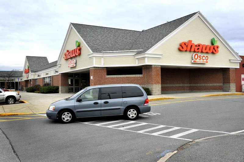 In this November 2012 file photo, Shaw's grocery store at Northgate Plaza in Portland.