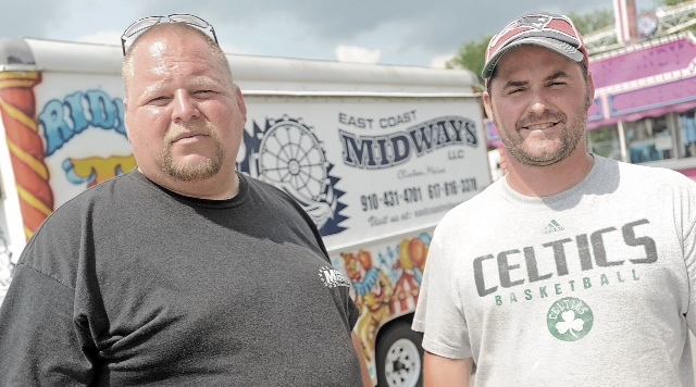 East Coast Midways owners are Billy Swafford, left, and Faron Young.