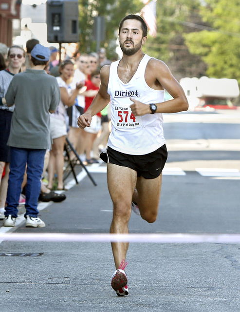 Robert Gomez of Saco wasn’t sure what to expect Thursday in his first L.L. Bean 10K road race. What he got was a victory, in a dominating 31 minutes and 52 seconds.