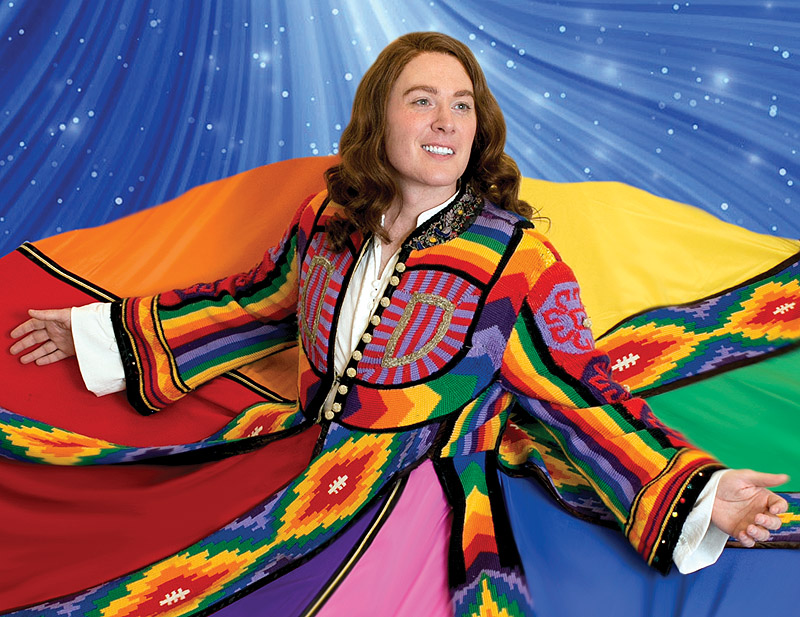 Clay Aiken says he likes “working with a group of peers” in “Joseph and the Amazing Technicolor Dreamcoat” at the Ogunquit Playhouse.