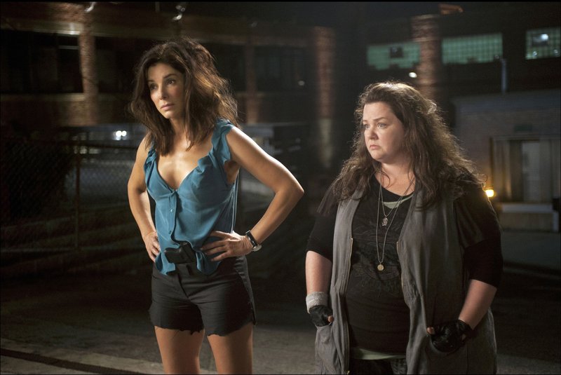 Sandra Bullock, left, and Melissa McCarthy in “The Heat.”