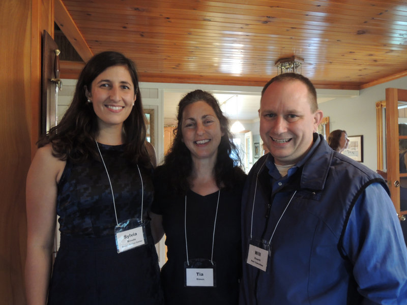 Sylvia Broude, executive director of Toxics Action Center, Tia Simon, a member of Citizens for a Greener Gorham, and Will Everitt, a member of the Toxics Action Center advisory board.
