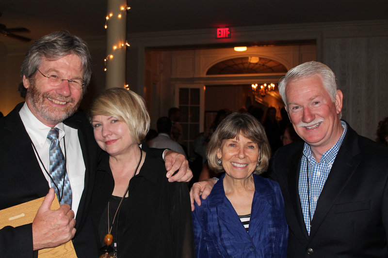 Bill Nemitz of the Portland Press Herald/Maine Sunday Telegram, the Readers’ Choice Award recipient for “Best Print Columnist,” and his wife, Andrea, take in the evening’s festivities with Pam Green and her husband, Bill, of WCSH, who was the Readers’ Choice “TV Personality” as host of “Bill Green’s Maine” and “The Green Outdoors.”