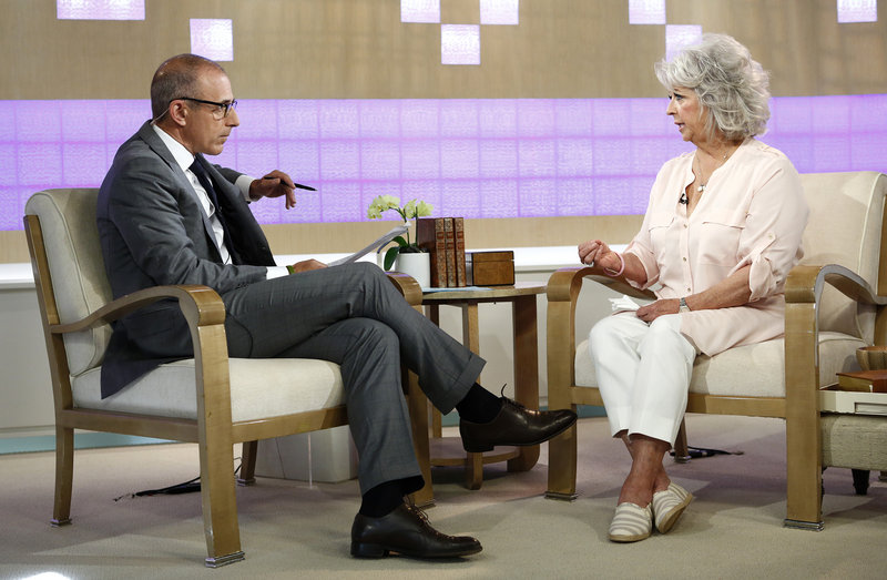 Celebrity chef Paula Deen appears on NBC’s “Today” show with Matt Lauer last week.