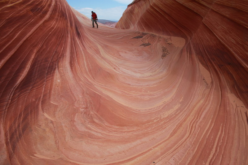 This rock formation at the Vermilion Cliffs National Monument near the Utah border in Arizona is known as The Wave. Authorities say a California couple are dead after hiking the trail in temperatures that reached 106 degrees.