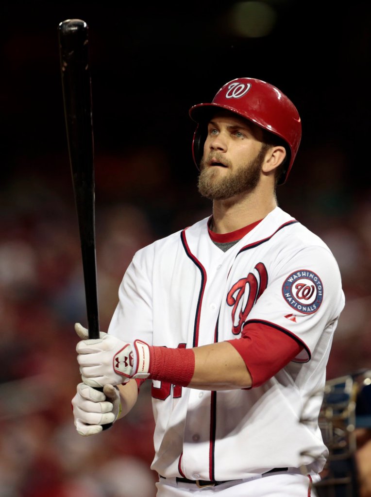 Bryce Harper of the Washington Nationals let Manager Davey Johnson know that he wanted to be in the lineup Saturday against San Diego, then drove in three runs.