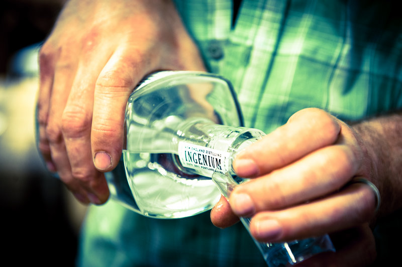 Ingenium gin, made by New England Distilling in Portland.
