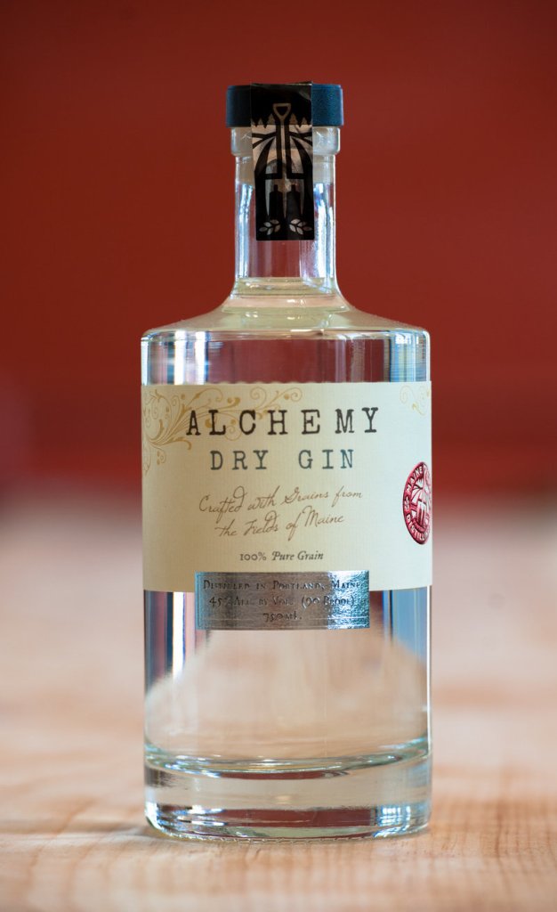 Alchemy gin, made by Maine Craft Distilling in Portland.