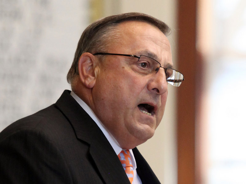 By vetoing broadly supported proposals on climate change and tar sands transport, Gov. LePage, above, shows he thinks “he alone knows best,” a reader says.