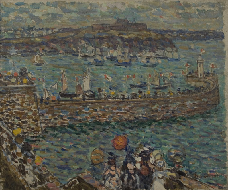 “Lighthouse at St. Malo,” c. 1907, by Maurice Prendergast