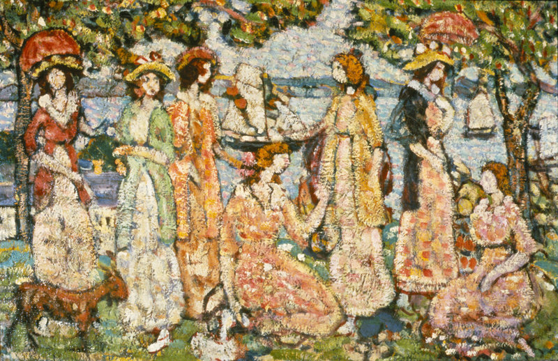 “The Idlers,” c. 1916-18, by Maurice Prendergast