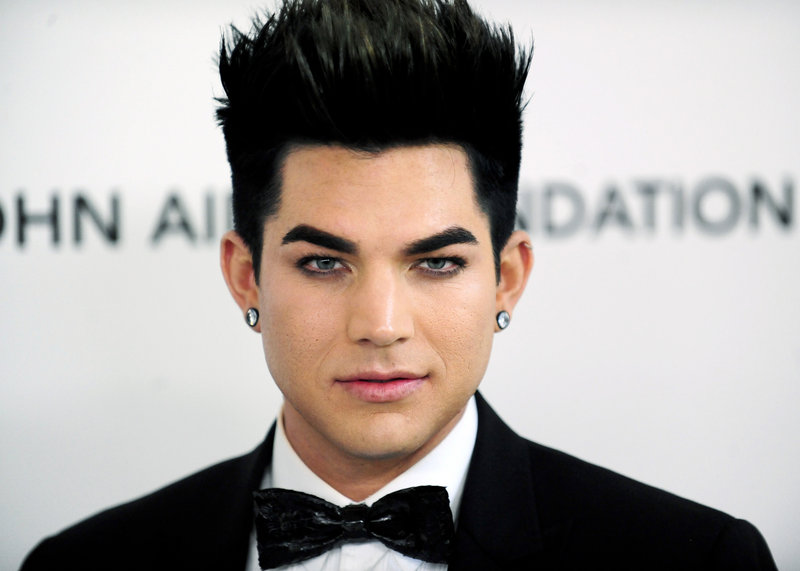 Singer Adam Lambert appears at a party in West Hollywood, Calif., in February.