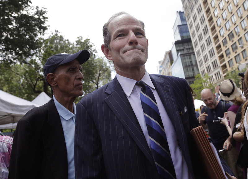 Former New York Gov. Eliot Spitzer says hubris brought him down.