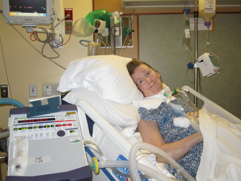 Gail Kennett, now in the late stages of Lou Gehrig’s disease, has been a critical-care patient at Maine Medical Center since February 2012.