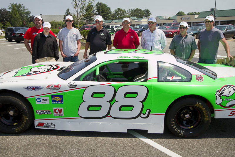 Some of the TD Bank 250 drivers include, left to right: Johnny Clark, Joey Doiron, Cassius Clark, Mike Rowe, Ben Rowe, Jay Fogleman, Travis Benjamin and Tim Brackett.