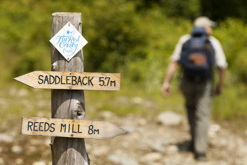 With Saddleback to the left and Reeds Mill to the right, hikers can’t go wrong since David Field began overseeing the relocation program of Maine’s 281 miles of the Appalachian Trail.