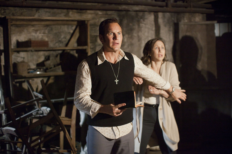 Patrick Wilson as Ed Warren and Vera Farmiga as Lorraine Warren in “The Conjuring.”