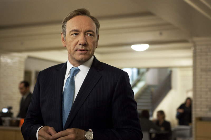 Kevin Spacey appears as U.S. Rep. Frank Underwood in the Netflix original series “House of Cards.” Spacey was nominated for an Emmy for best actor in a drama series.