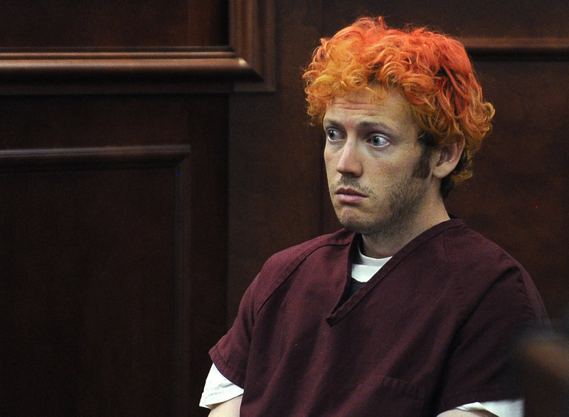 Holmes during his first court appearance last year following the shootings in a movie theater in suburban Denver.