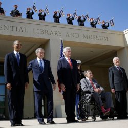 Barack Obama, George W. Bush, George H.W. Bush, Jimmy Carter, Bill Clinton