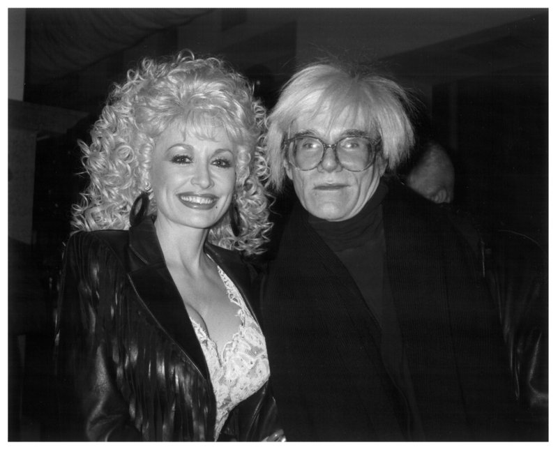 Andy Warhol with Dolly Parton ...