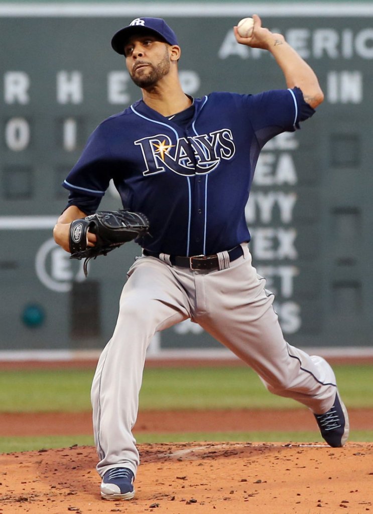 David Price of the Tampa Bay Rays continued his dominance at Fenway Park, where he has a career 1.96 earned-run average – the best among active pitchers.