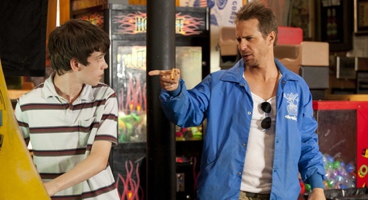 Liam James and Sam Rockwell in “The Way, Way Back.”