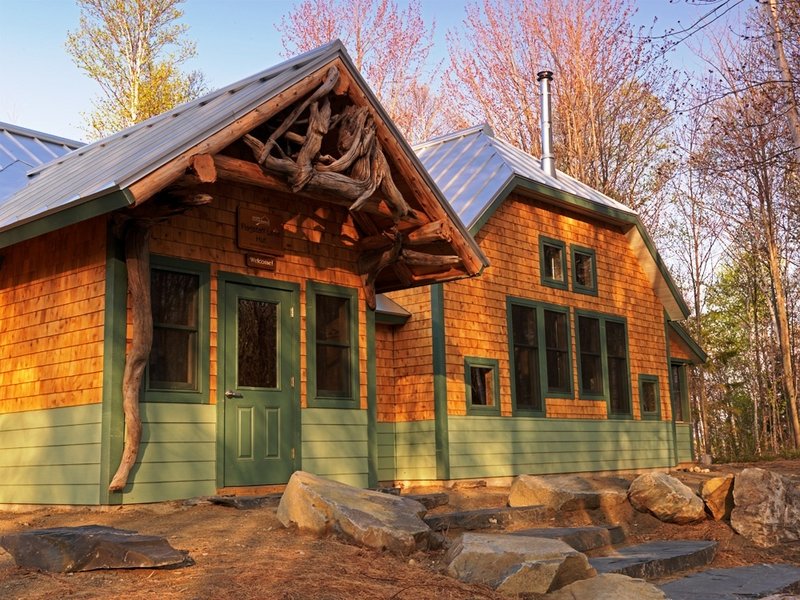 The huts of the Maine Trails and Huts system serve as a base for a variety of outdoor activities, while providing such creature comforts as home-cooked meals and hot showers.