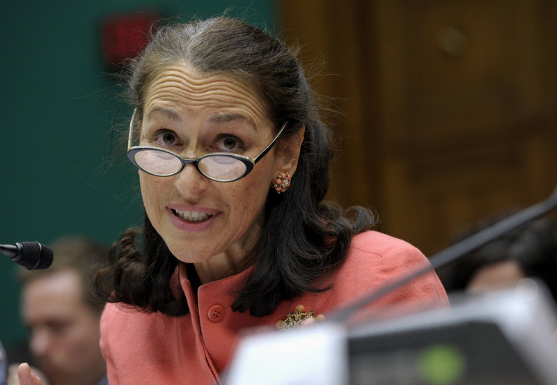Food and Drug Administration Commissioner Margaret Hamburg testifies on Capitol Hill in 2012.