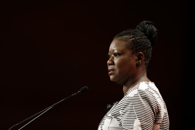Sybrina Fulton, mother of Trayvon Martin, speaks to the National Urban League Friday.